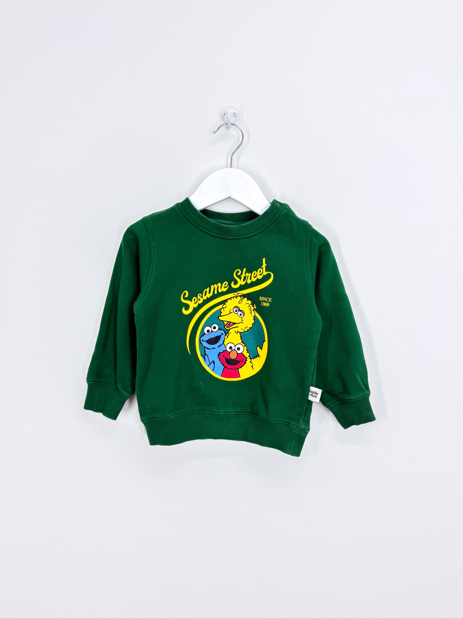 Goldie + Ace x Sesame Street crew sweatshirt (1y)
