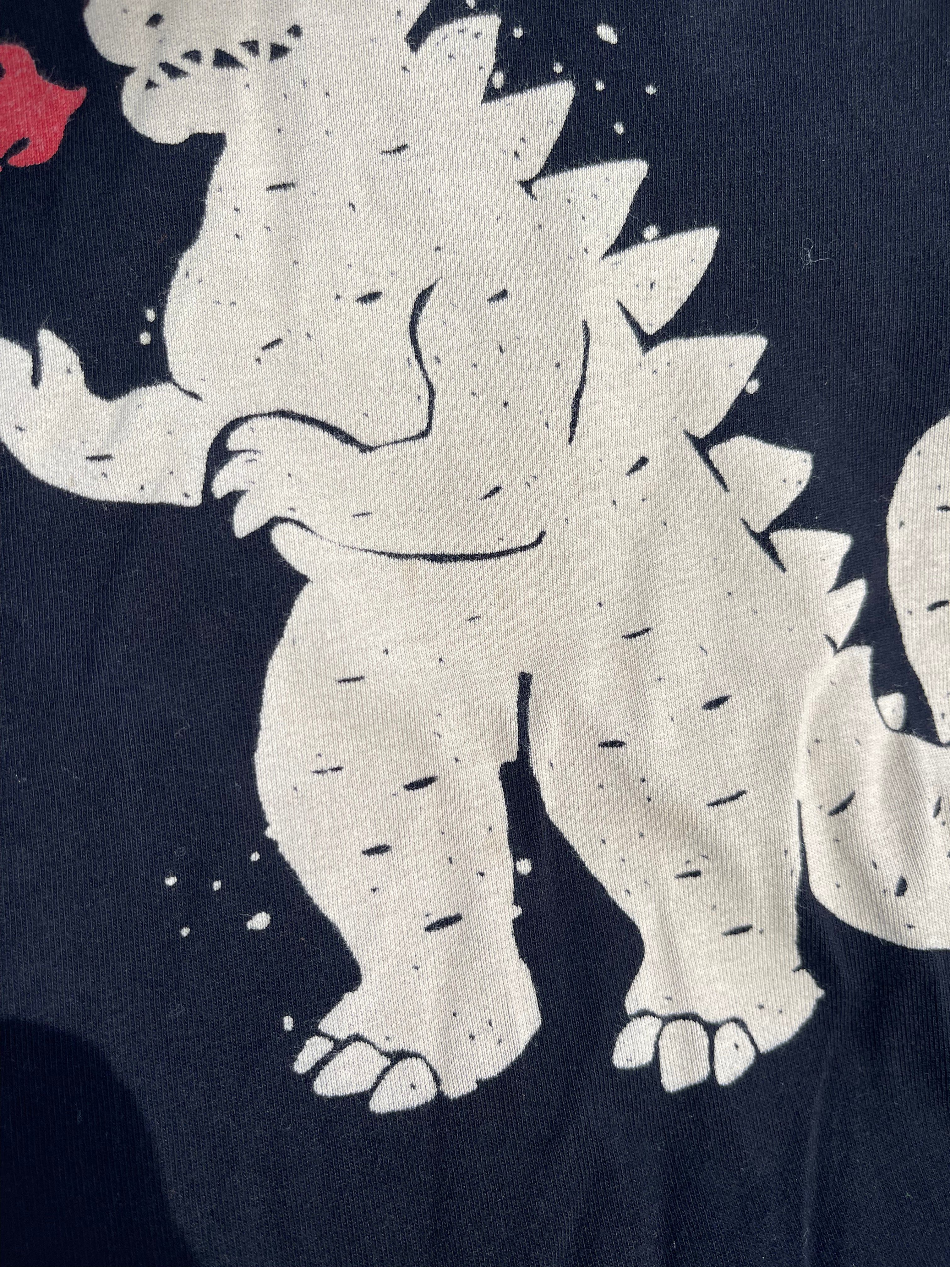 Rock Your Kid godzilla fire long sleeve tee (5y)