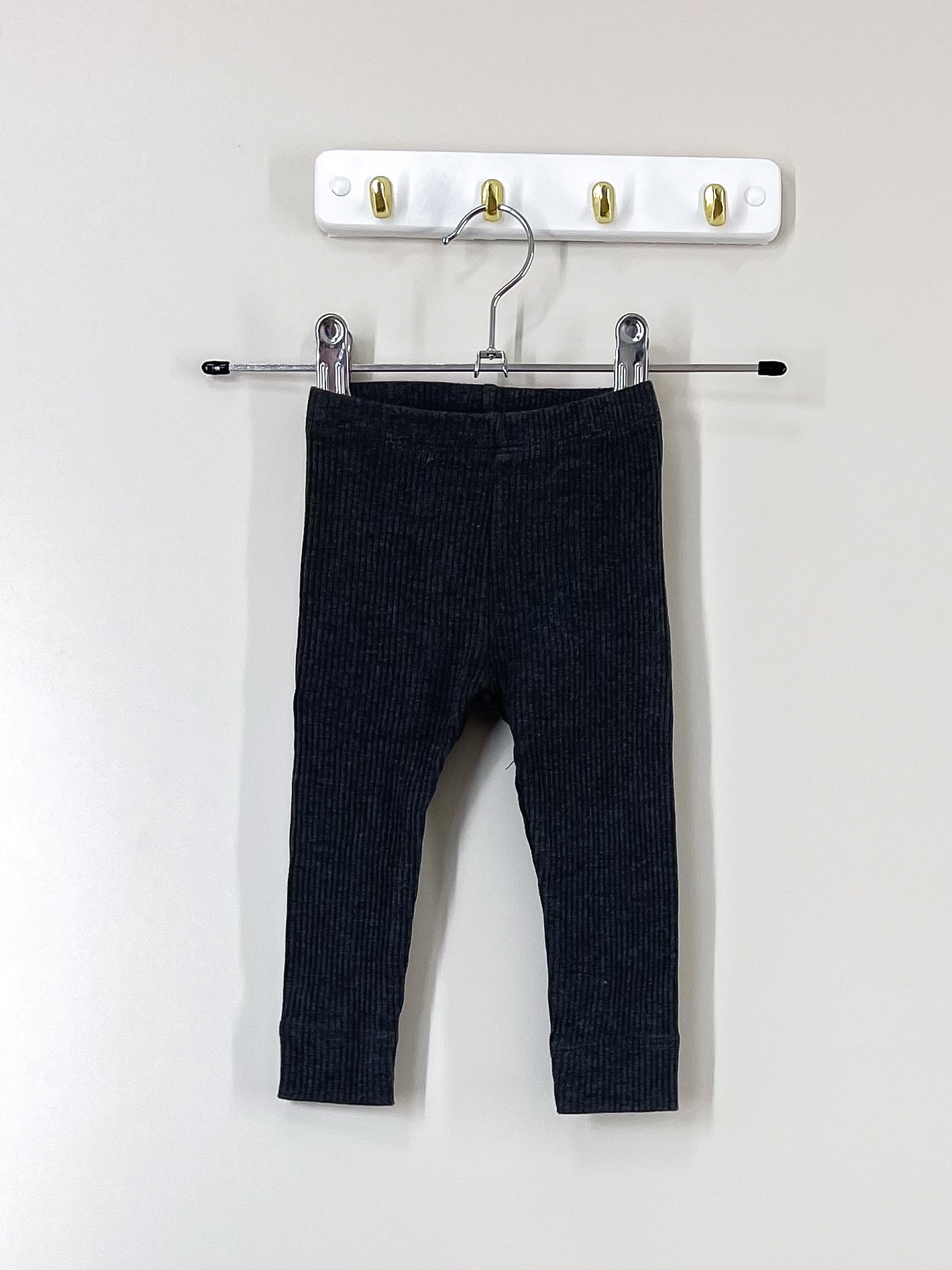 Jamie Kay organic rib leggings - charcoal (1y)