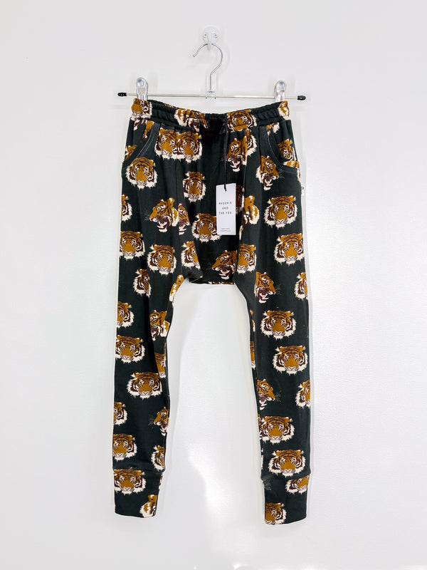 BNWT Phoenix And The Fox organic detroit harem pants - tiger tales (6y)