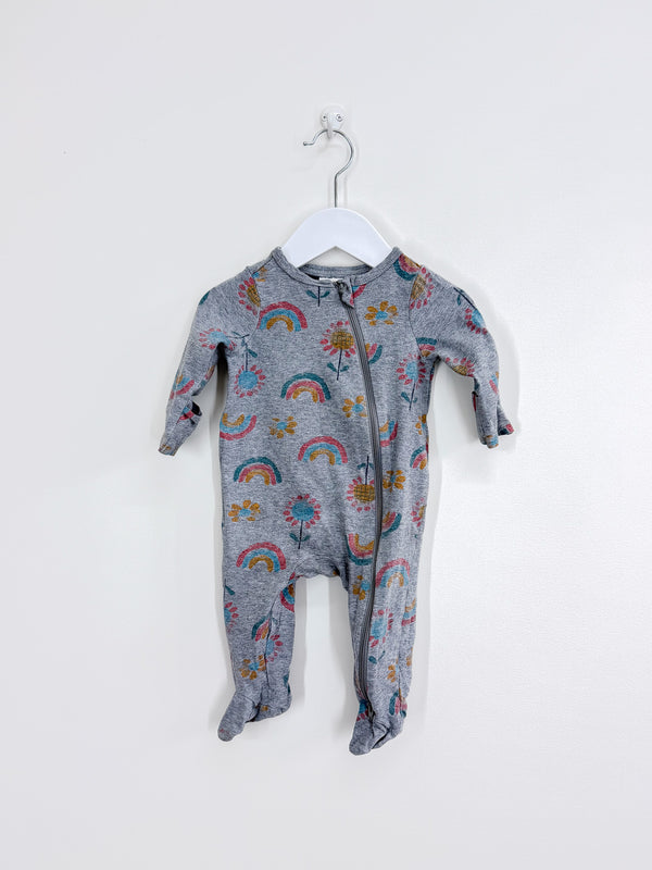 Teeny Weeny rainbow zipsuit (3-6m)
