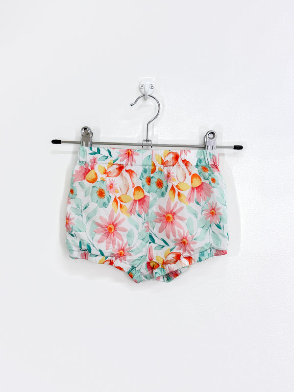 Teeny Weeny floral bloomer shorts (6-12m)