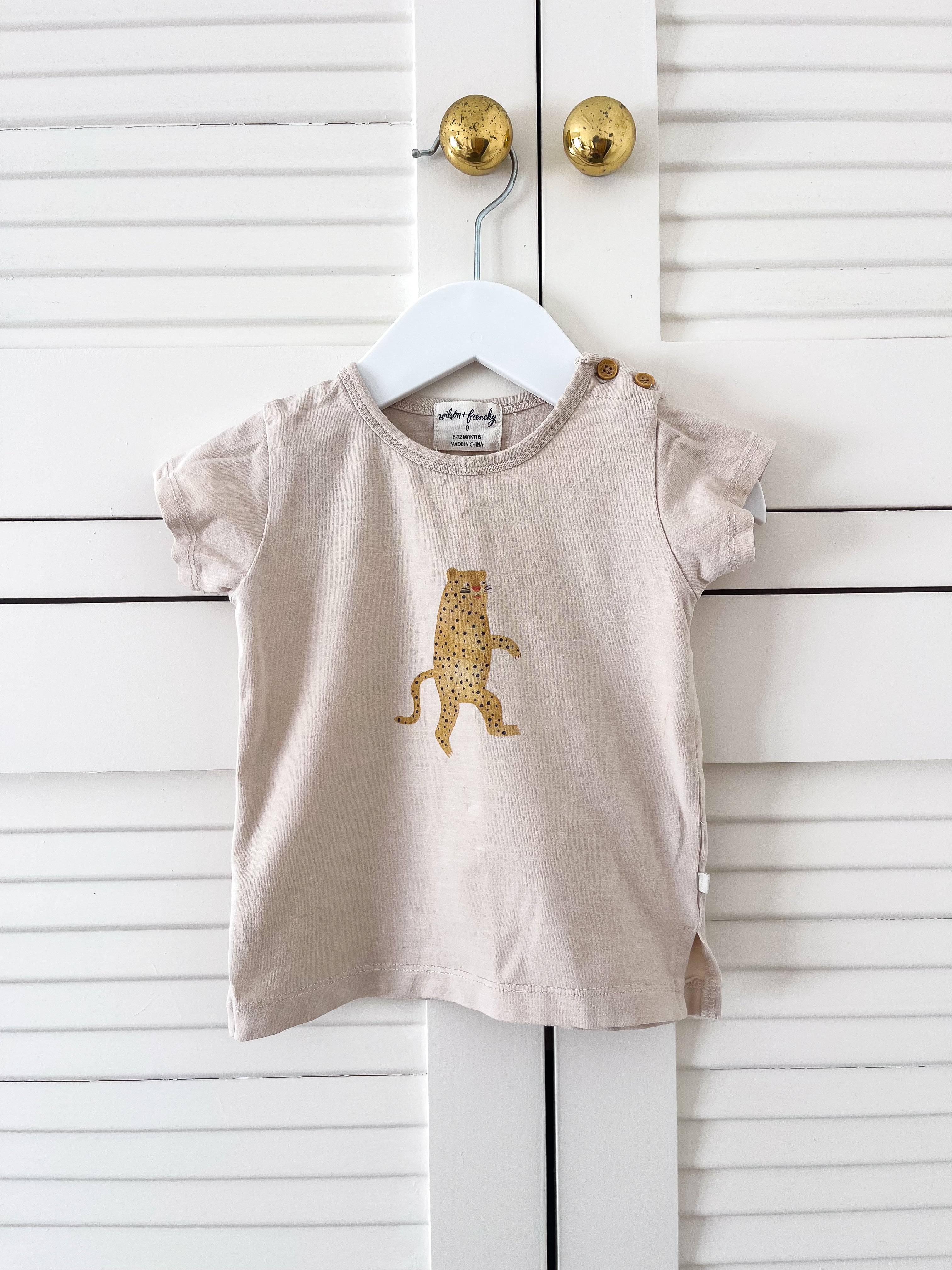 Wilson & Frenchy organic roar tee (3-6m)