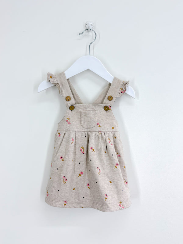Purebaby organic fleece pinafore dress (3-6m)