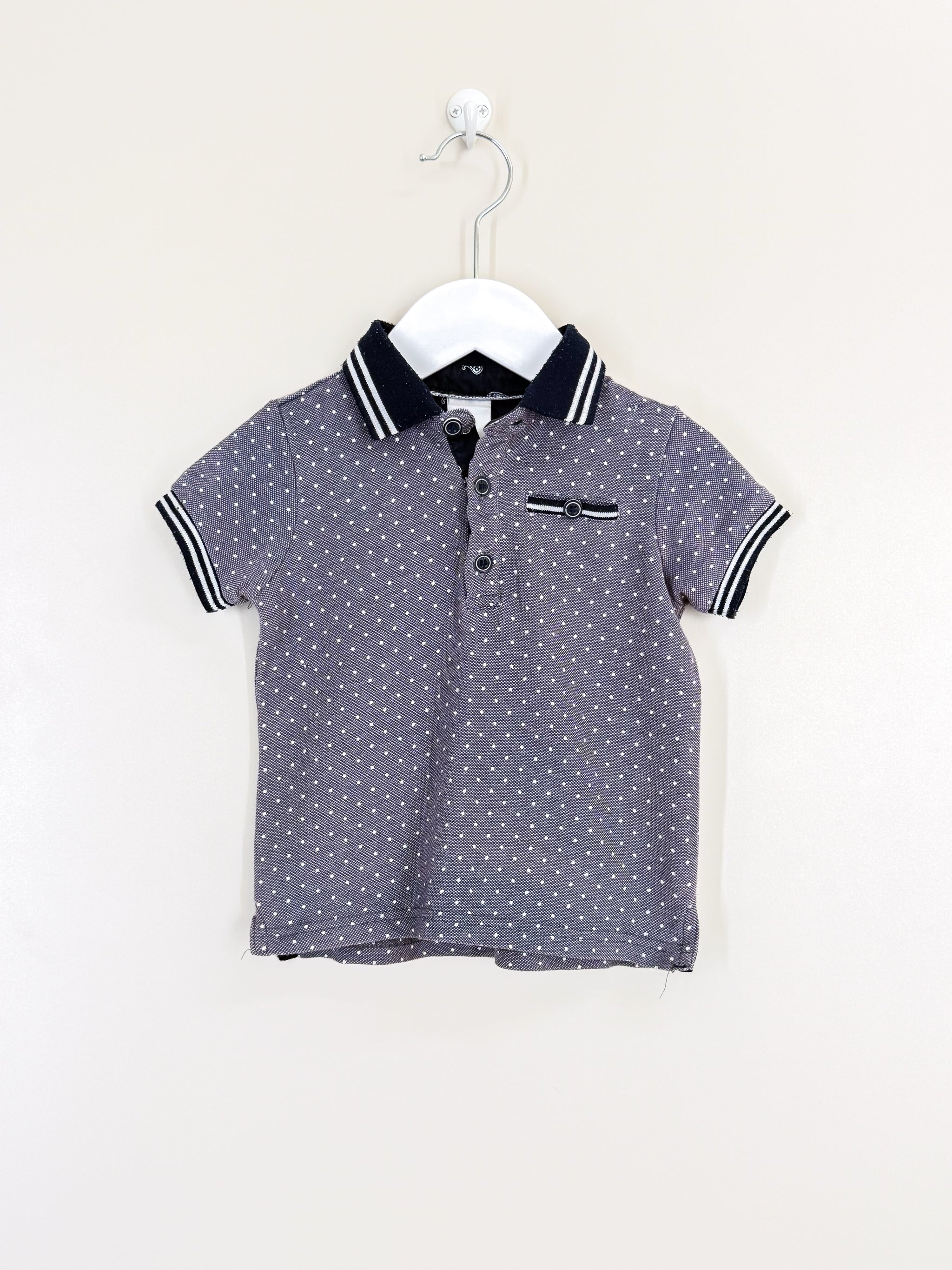 Teeny Weeny spot polo shirt (12-18m)