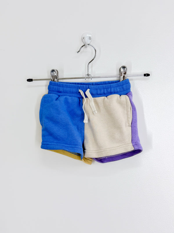 Teeny Weeny colour block jersey shorts (3-6m)