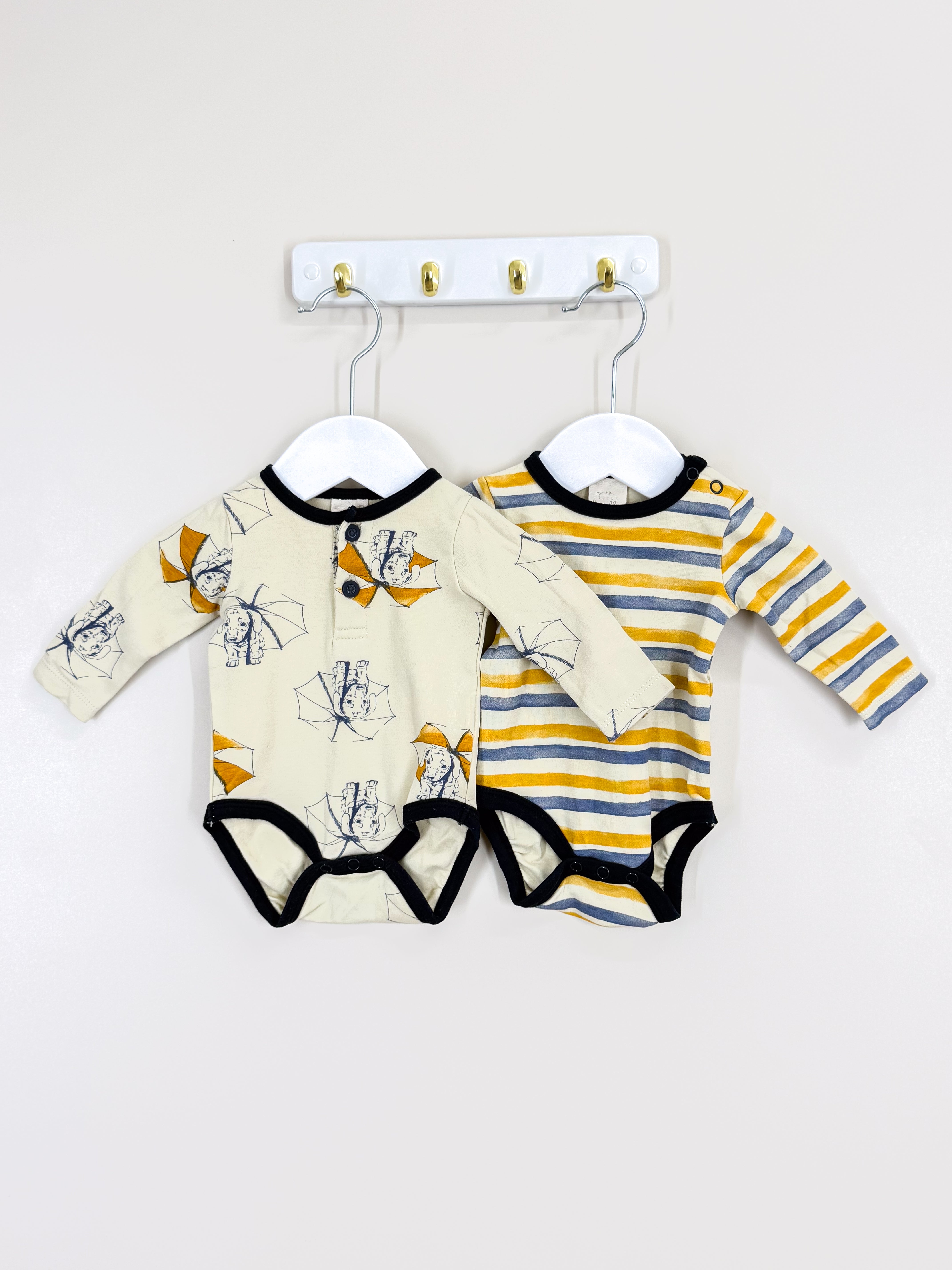 Little Bundle puppy rain 2 pack bodysuit bundle (newborn)