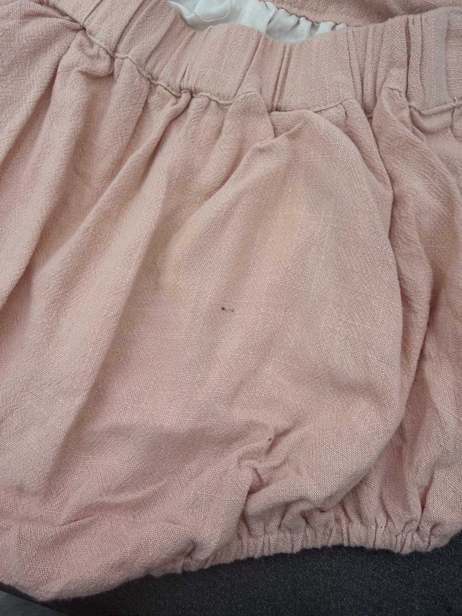 Arabella & Rose linen blend frill romper (3y)