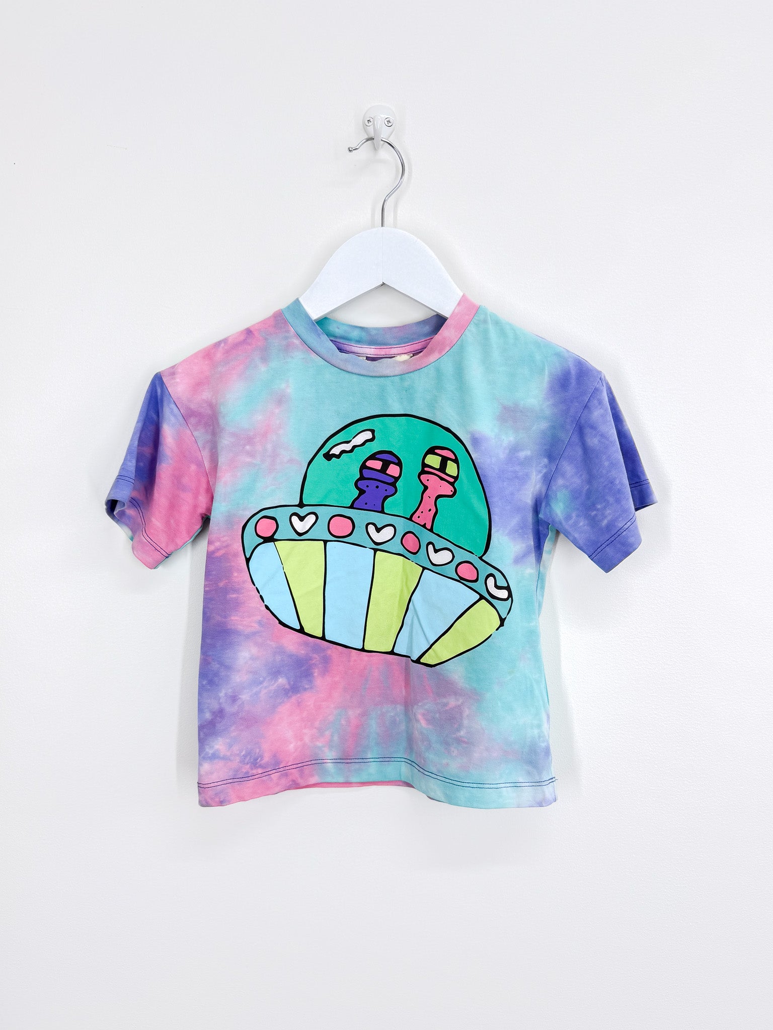 Dangerkids tie dye alien tee (4y)
