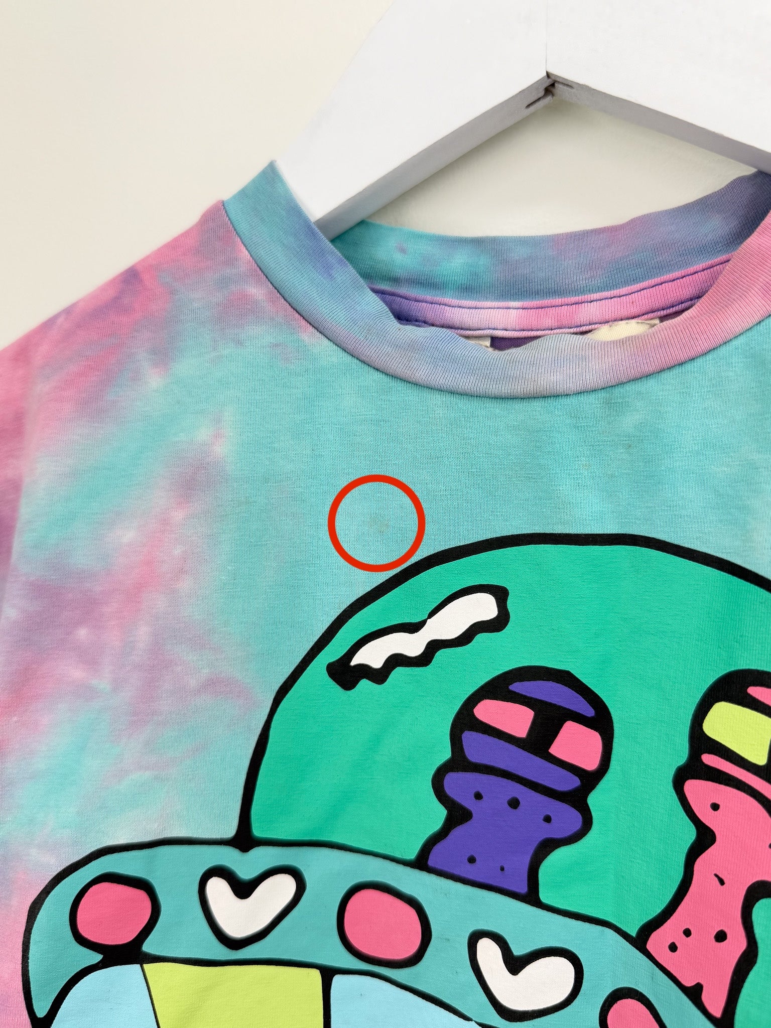 Dangerkids tie dye alien tee (4y)