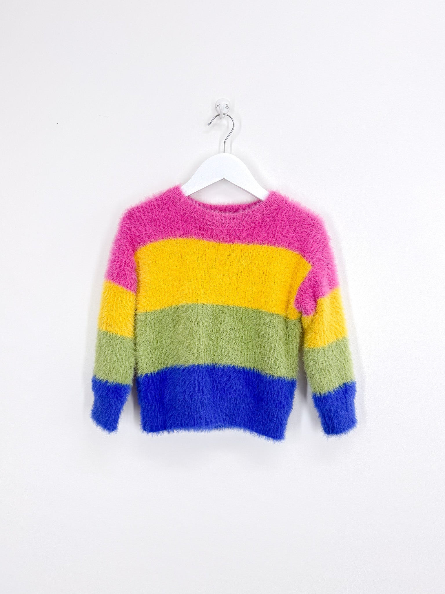 Dangerkids fluffy colour block knit (3y)
