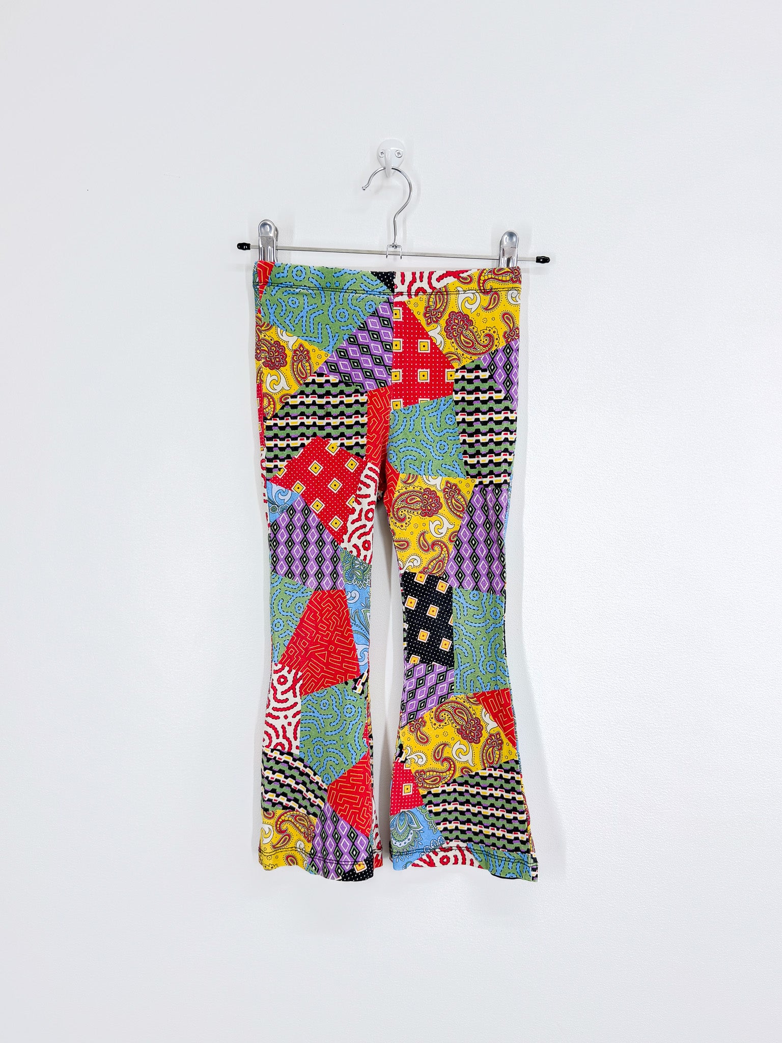 Dangerkids patchwork bell bottom leggings (5y)