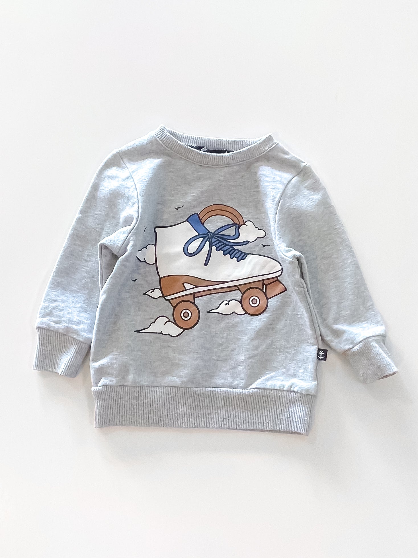 Hello Stranger roller skate crew sweatshirt (1y)