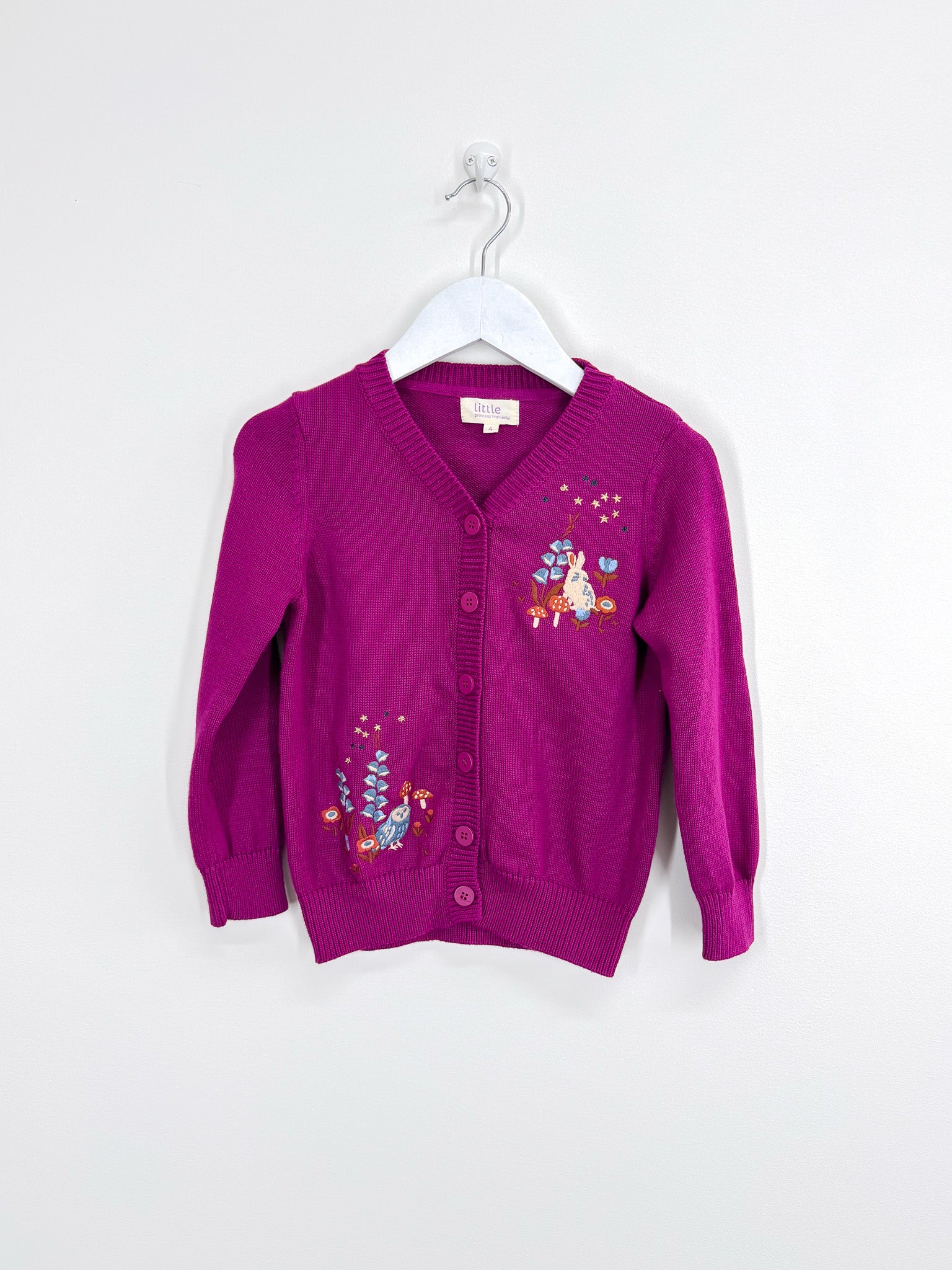 Little Princess Highway embroidered knit cardigan (4y)