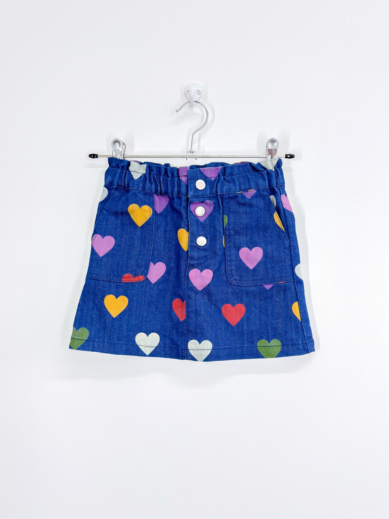 BNWOT Dangerkids heart denim skirt (3y)