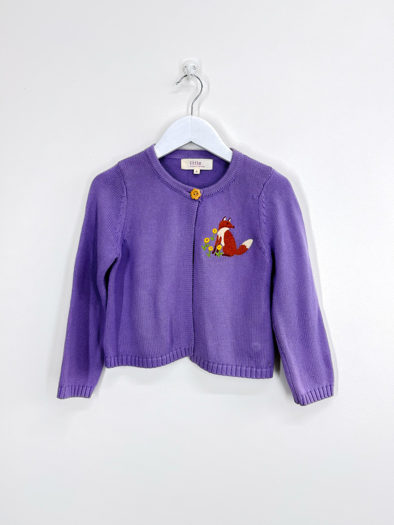Little Princess Highway embroidered knit cardigan (4y)