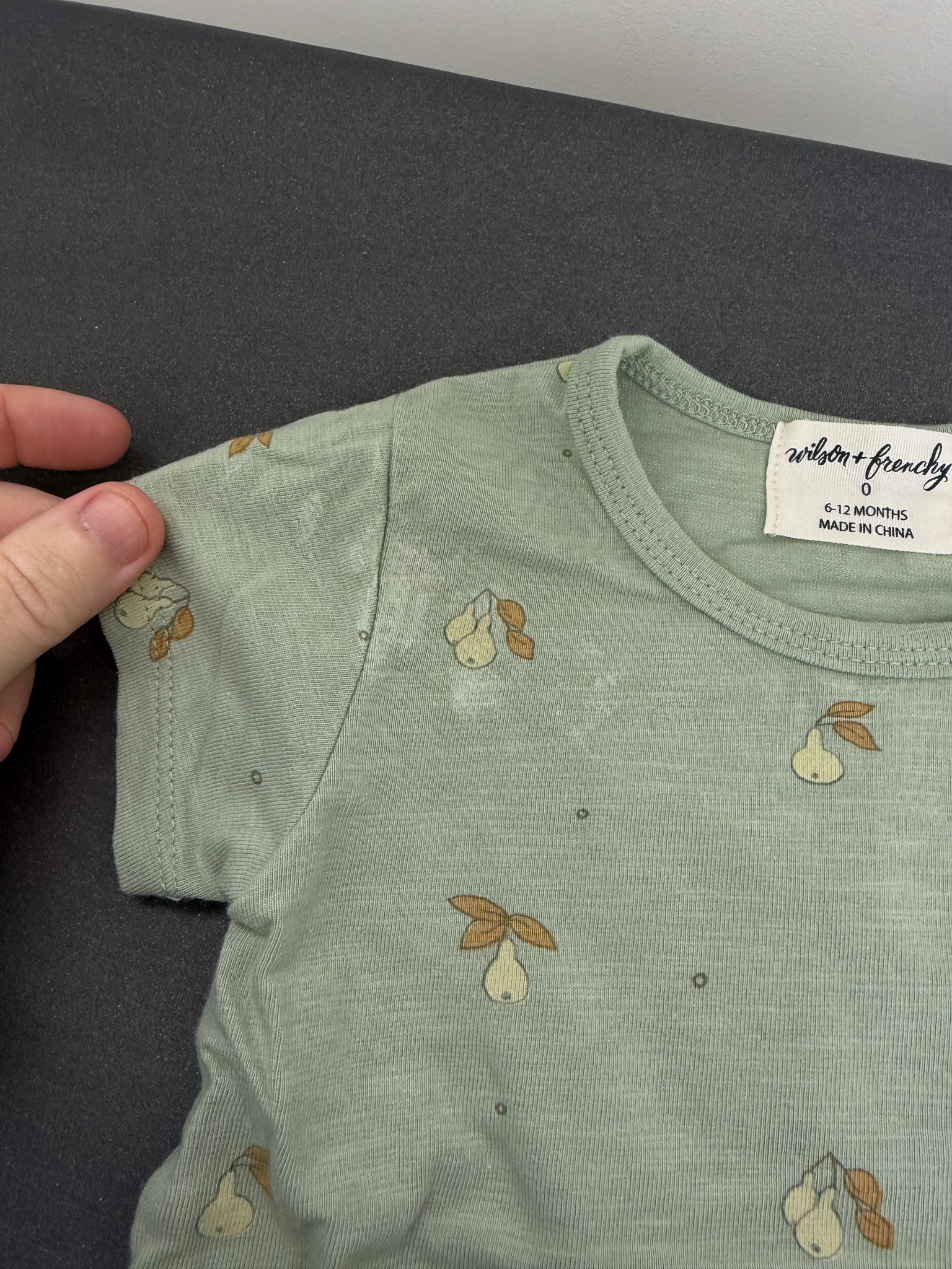 Wilson & Frenchy organic pocket tee (6-12m) - SECONDS