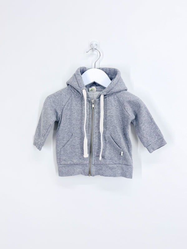 Nature Baby organic sweatshirt zip hoodie (3-6m)
