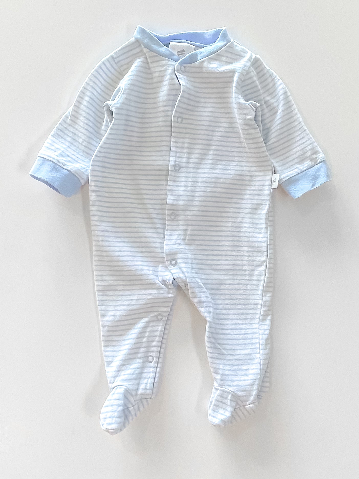 Superfit striped blue onesie (newborn)