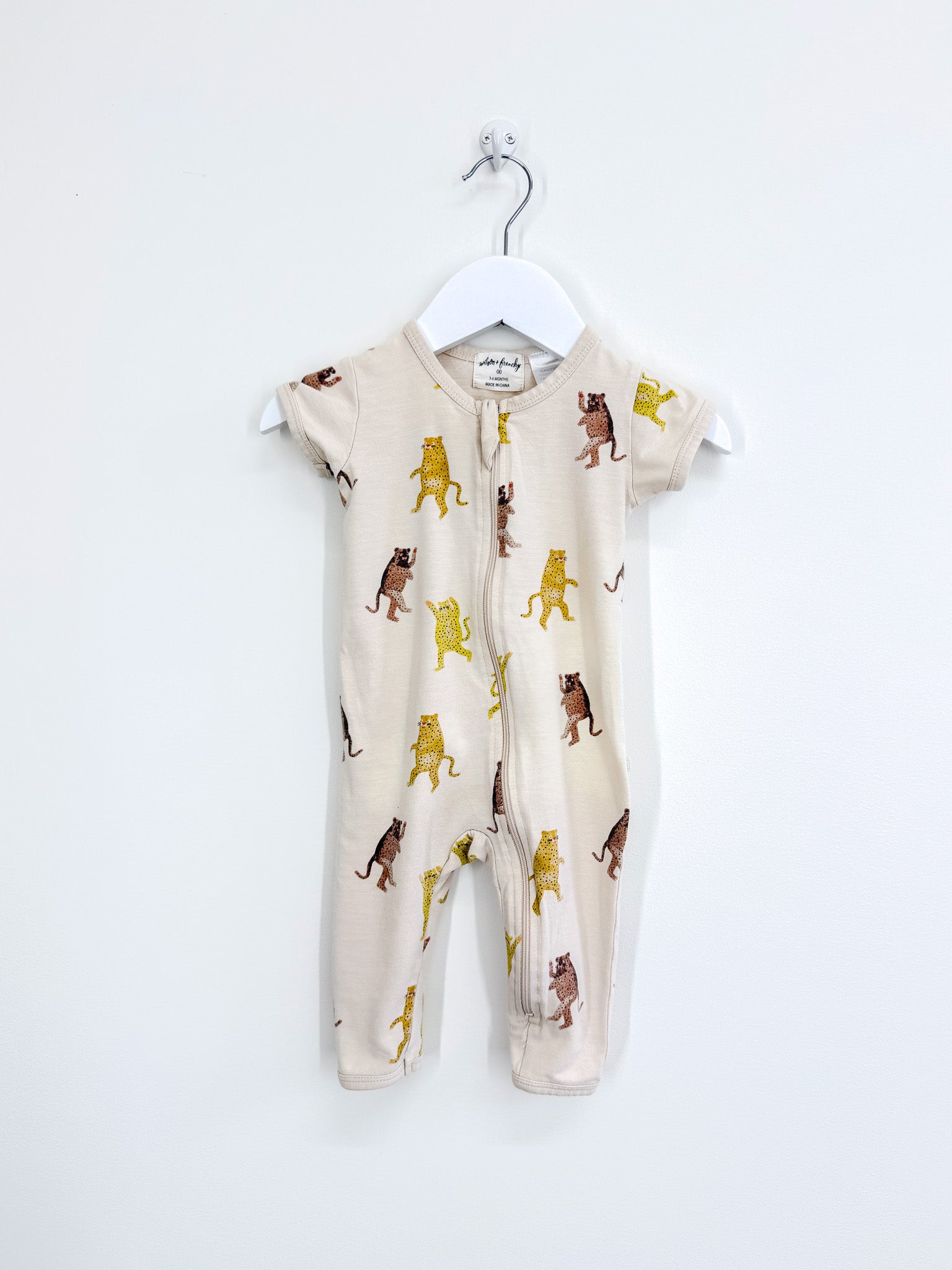 Wilson & Frenchy organic zipsuit - roar (3-6m)
