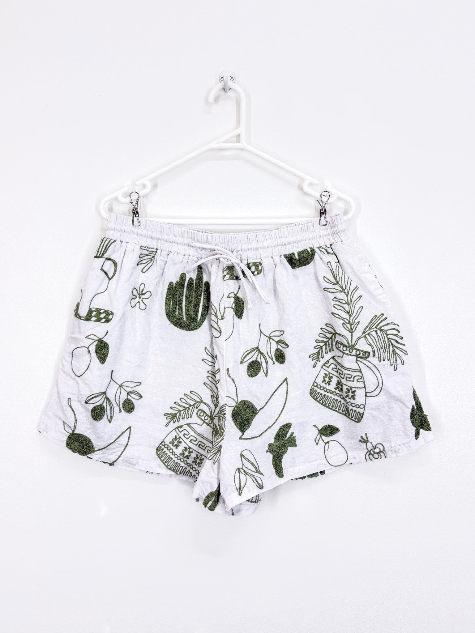 The Lullaby Club linen blend lacey shorts - verano (12-14)