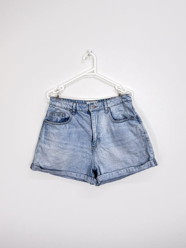 Cotton On high rise flashback denim shorts (12)