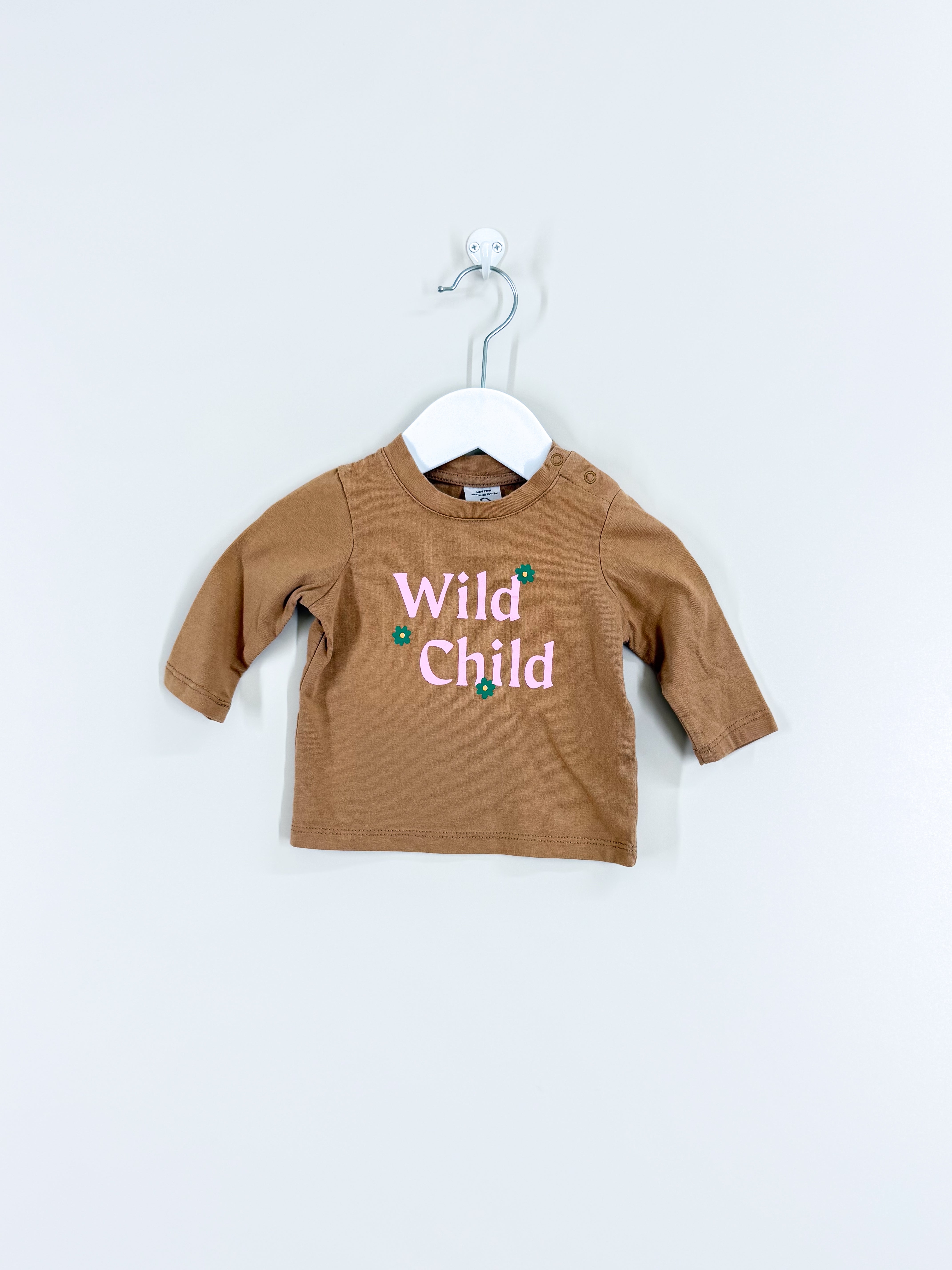 Cotton On Kids wild child long sleeve tee (0-3m)