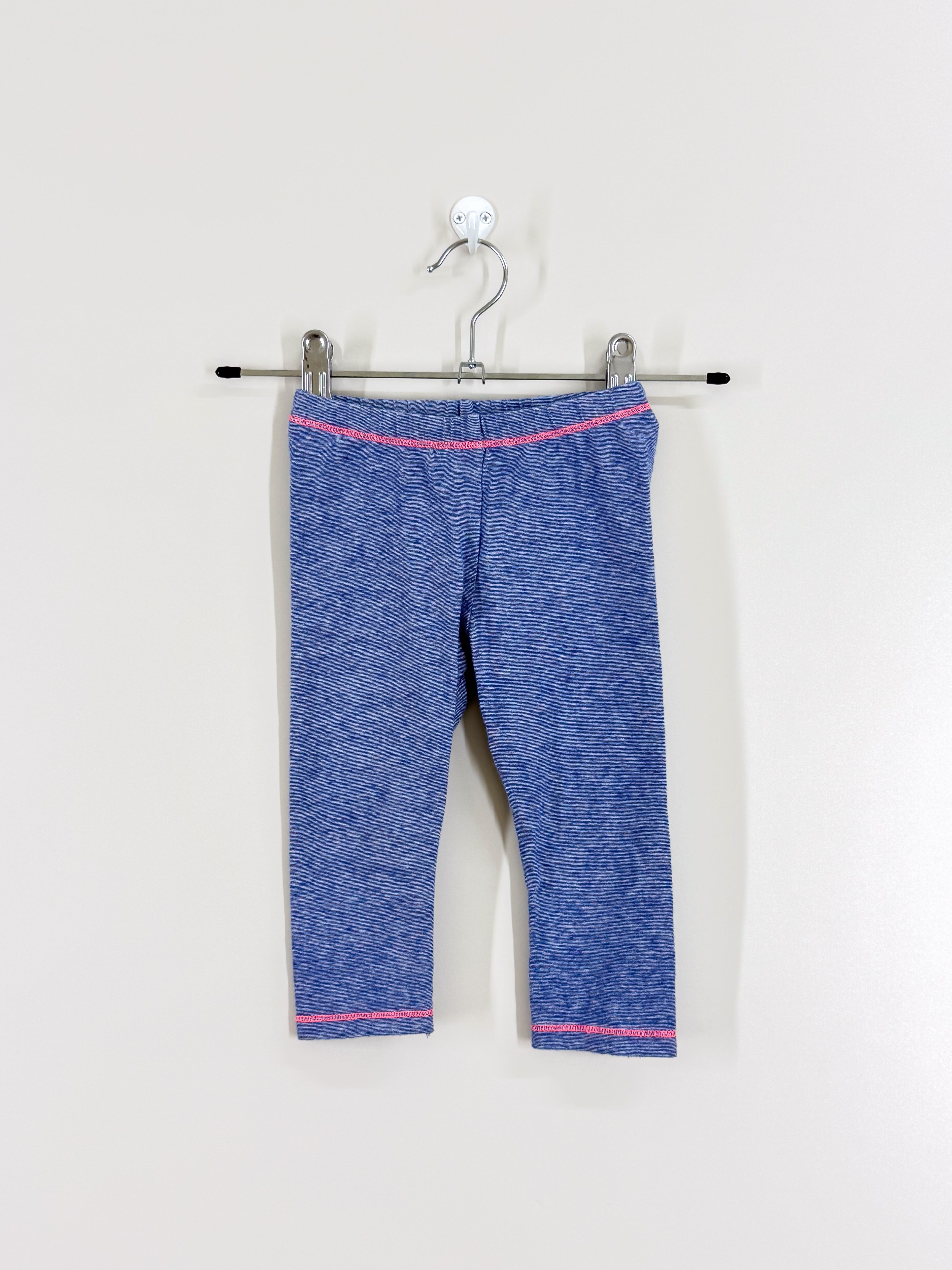 H&M blue stripe leggings (9-12m)