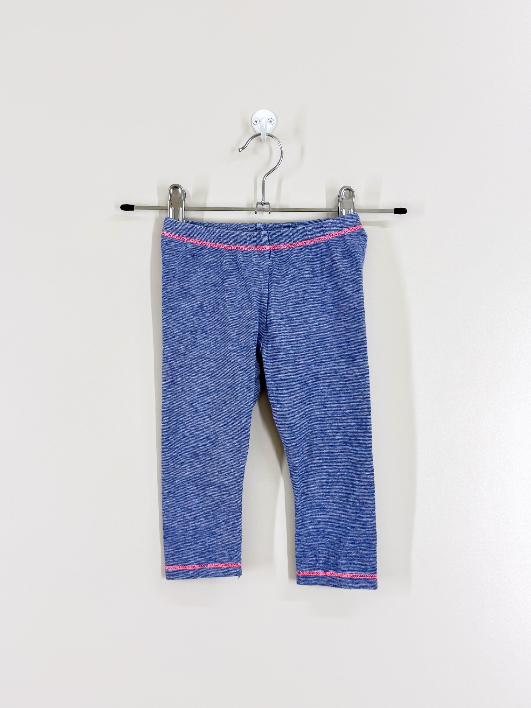 H&M blue stripe leggings (9-12m)
