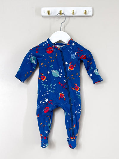 Teeny Weeny zip onesie - space (newborn)