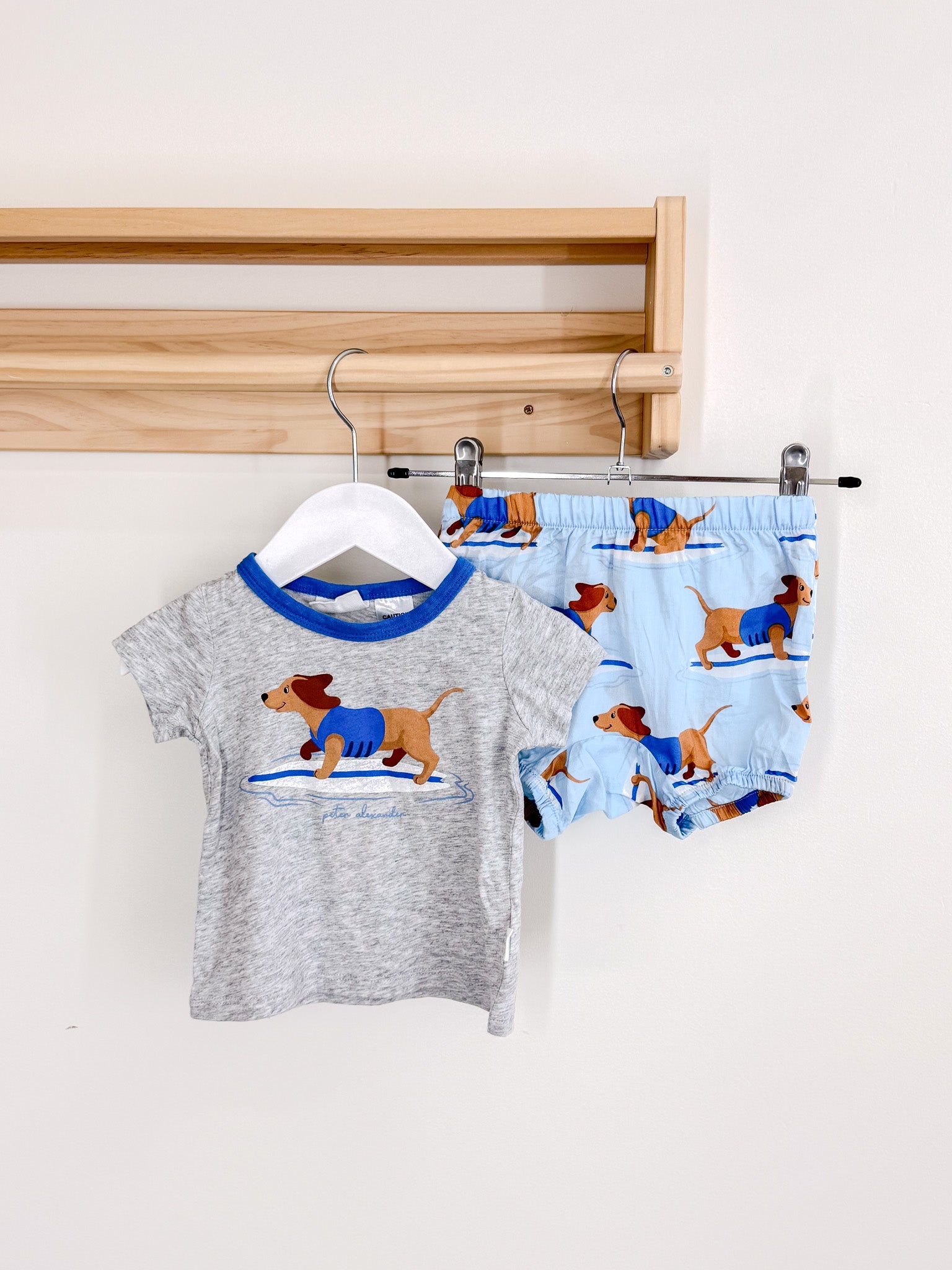 Peter Alexander surfer dog PJ set (3-6m)