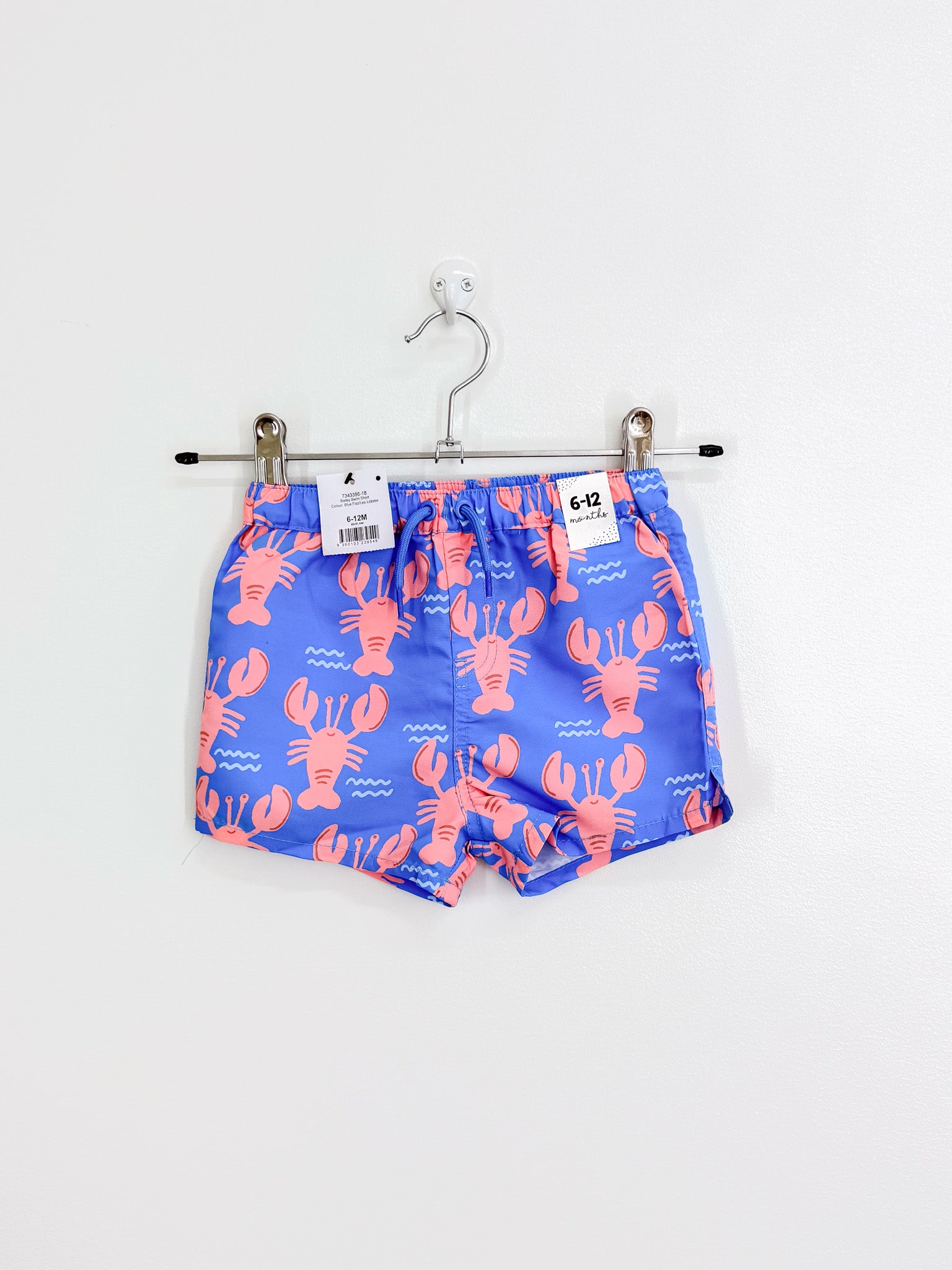 BNWT Cotton On Kids lobster board shorts (6-12m)