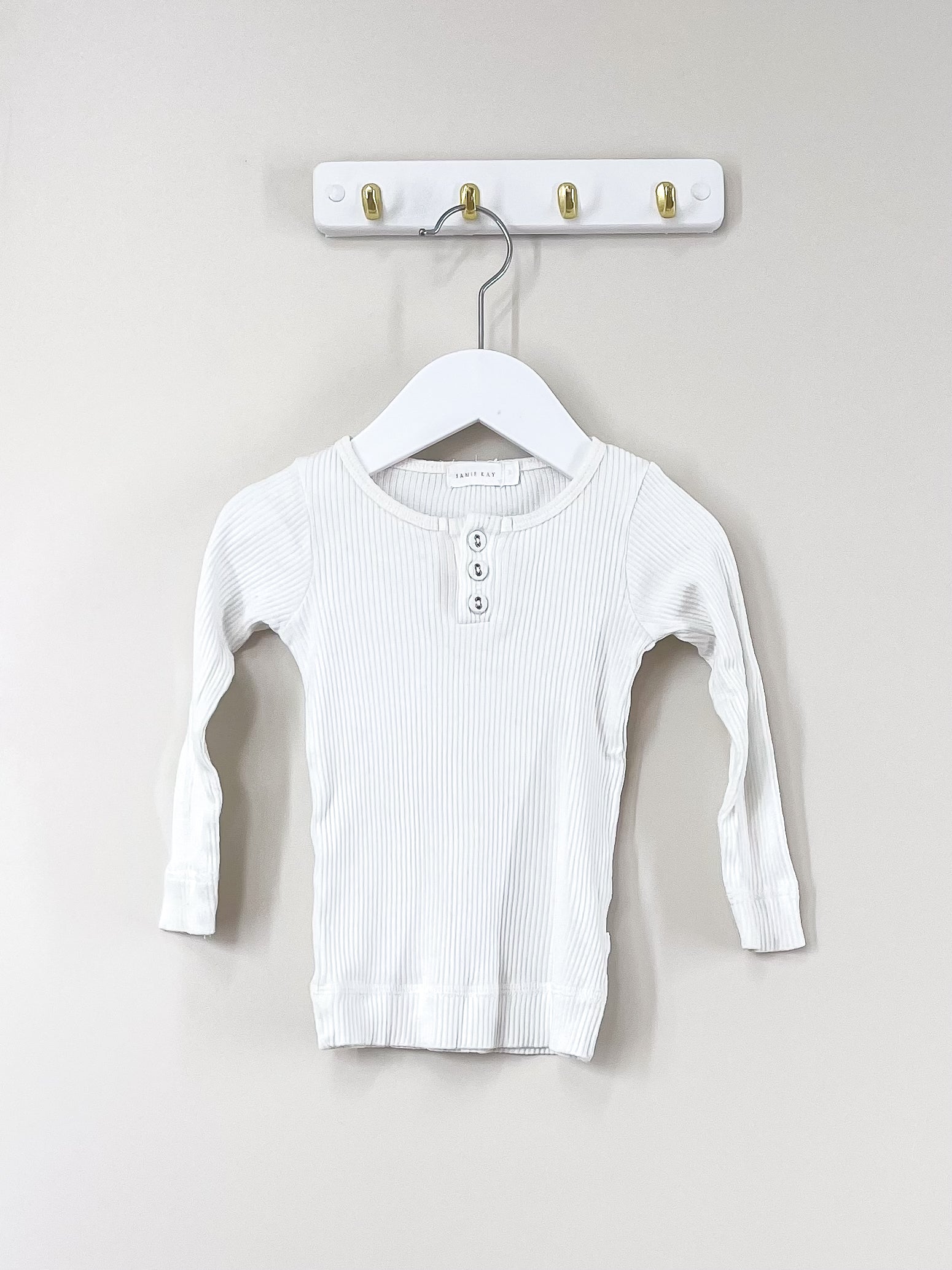 Jamie Kay organic ribbed henley (1y)