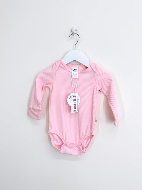 BNWT Teeny Weeny rib bodysuit - pink (6-12m)