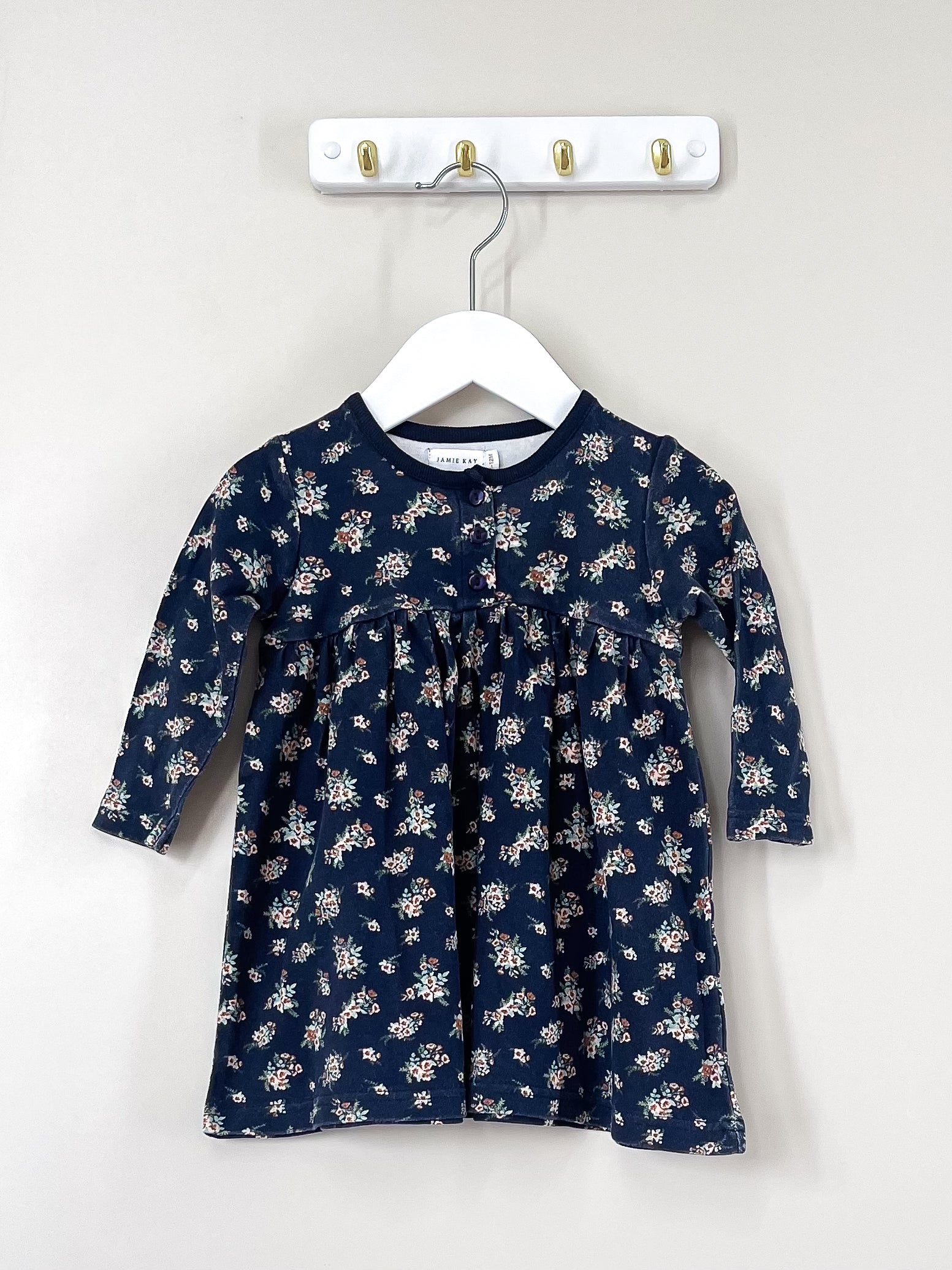 Jamie Kay organic long sleeve dress (6-12m)