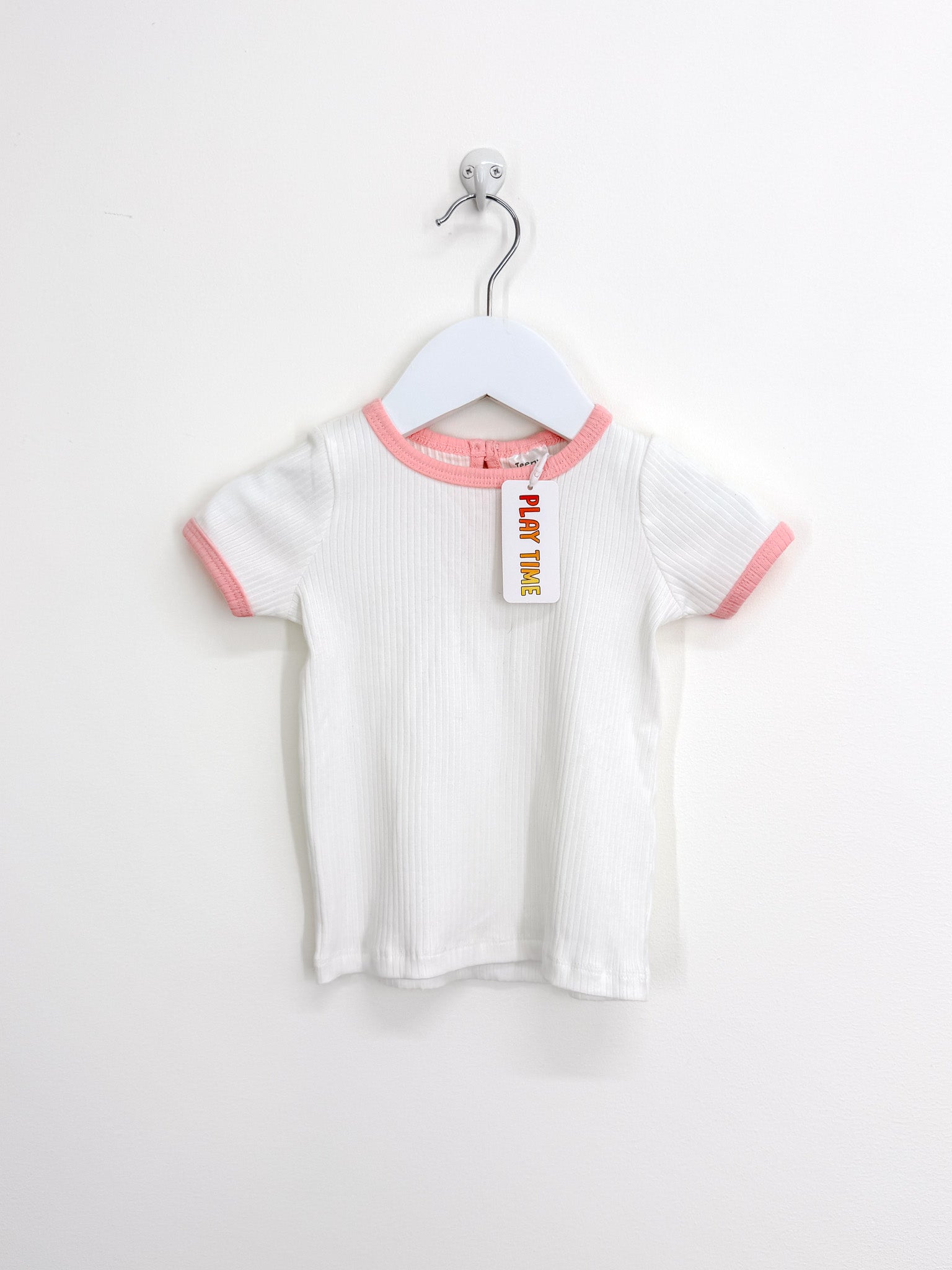 BNWT Teeny Weeny rib ringer tee (6-12m)