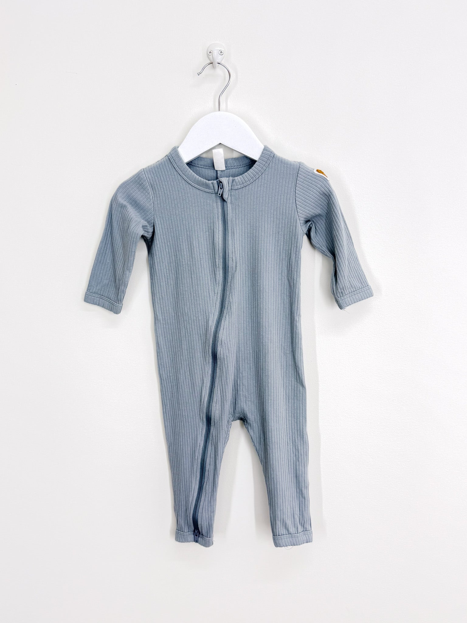 Hux organic rib zipsuit (6-12m)