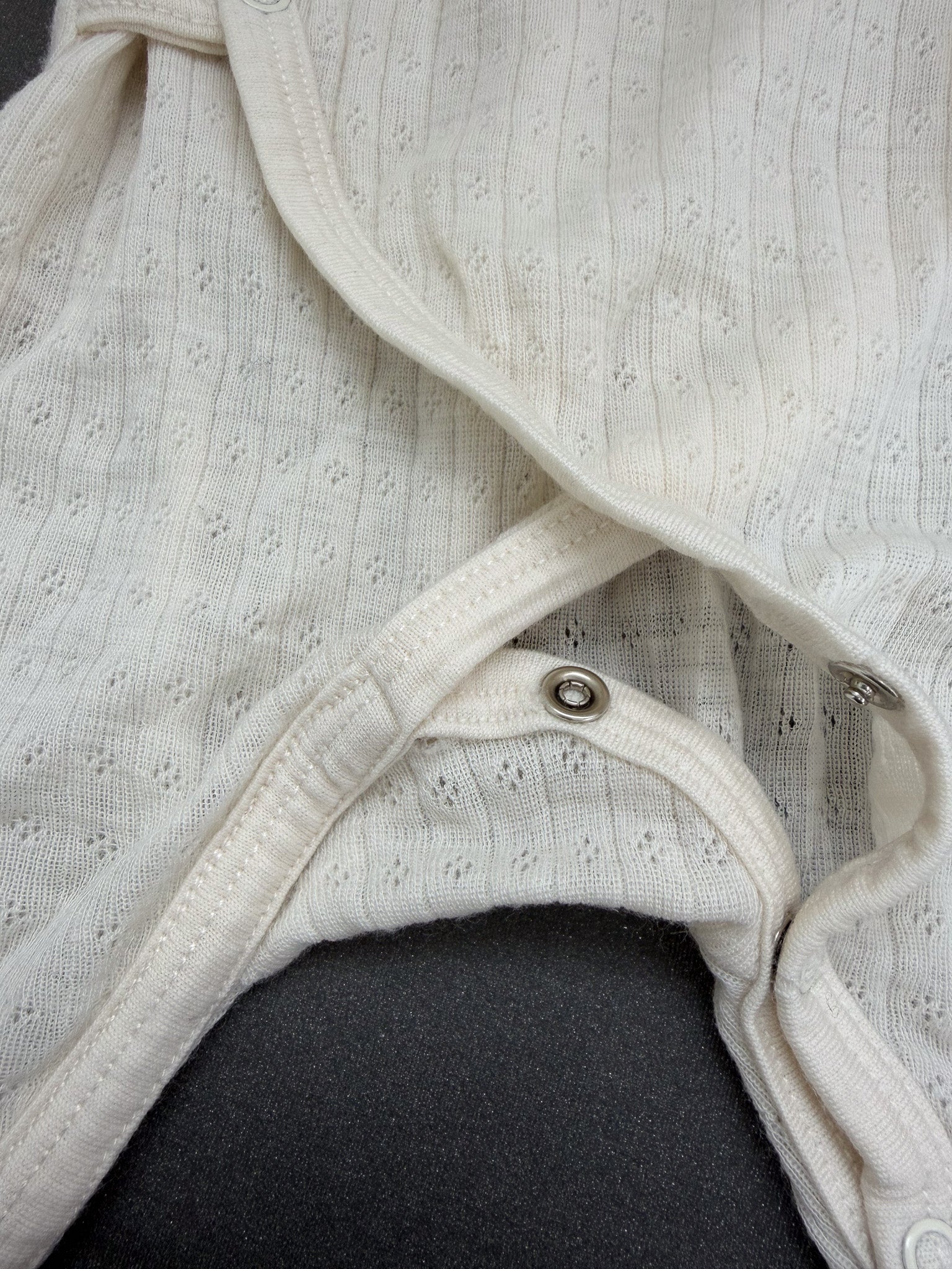 Nature Baby merino pointelle kimono stretch & grow (0-3m)