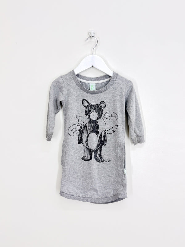 Minti bear fox dress (1y)