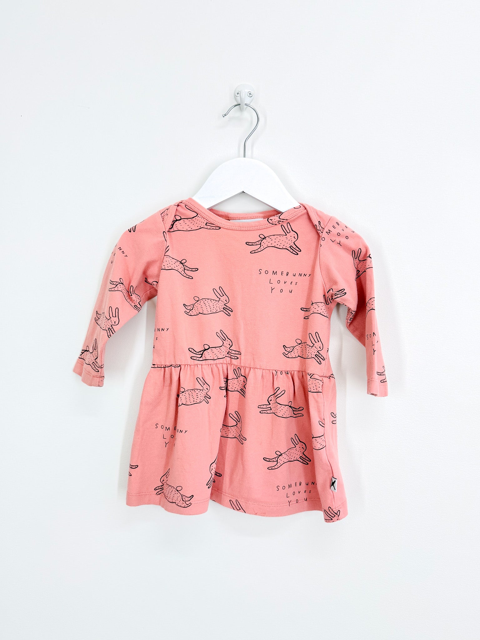 Minti some bunny loves you dress (12-18m)