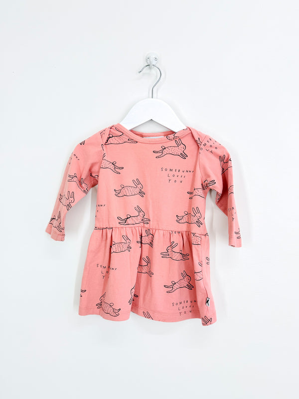 Minti some bunny loves you dress (12-18m)