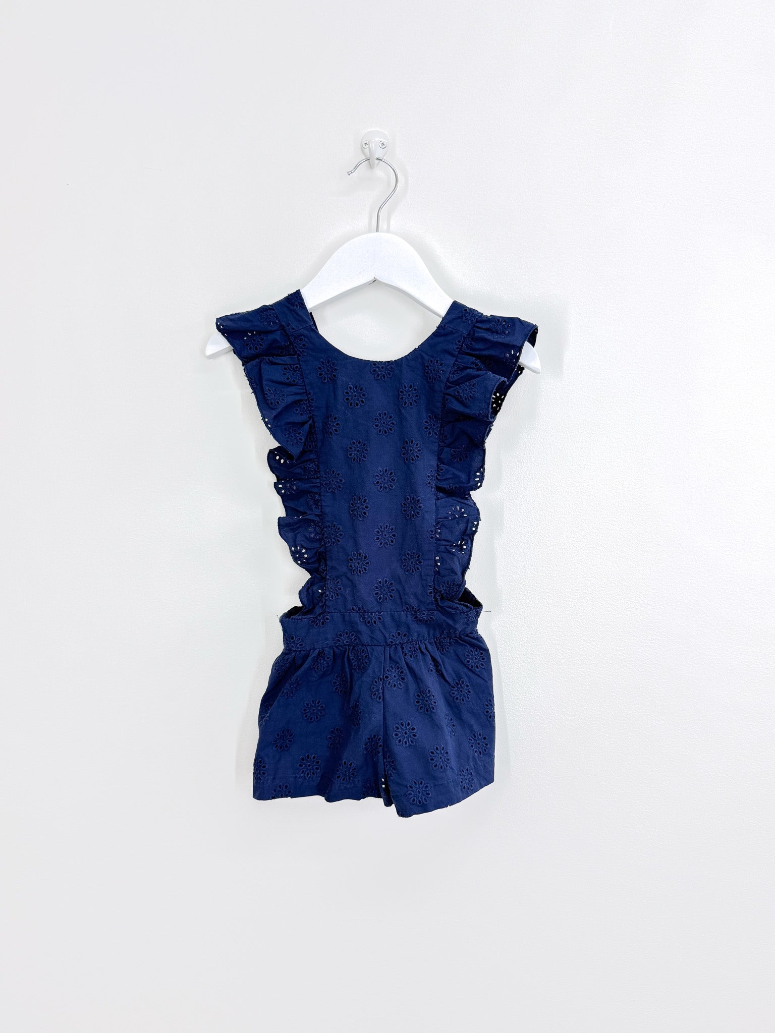 Seed broderie flutter playsuit (2y)