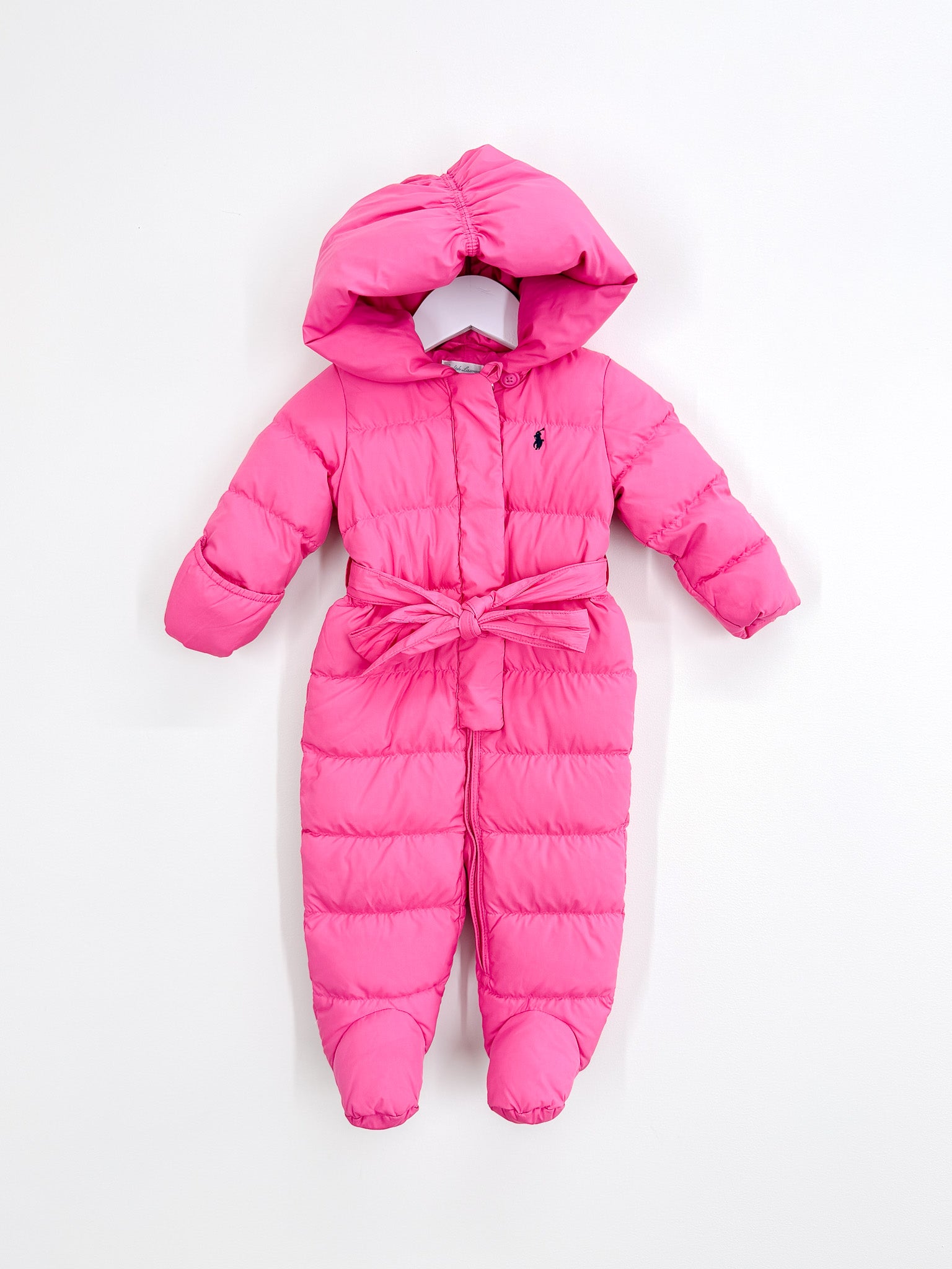 Ralph Lauren down hooded snow suit (9m)