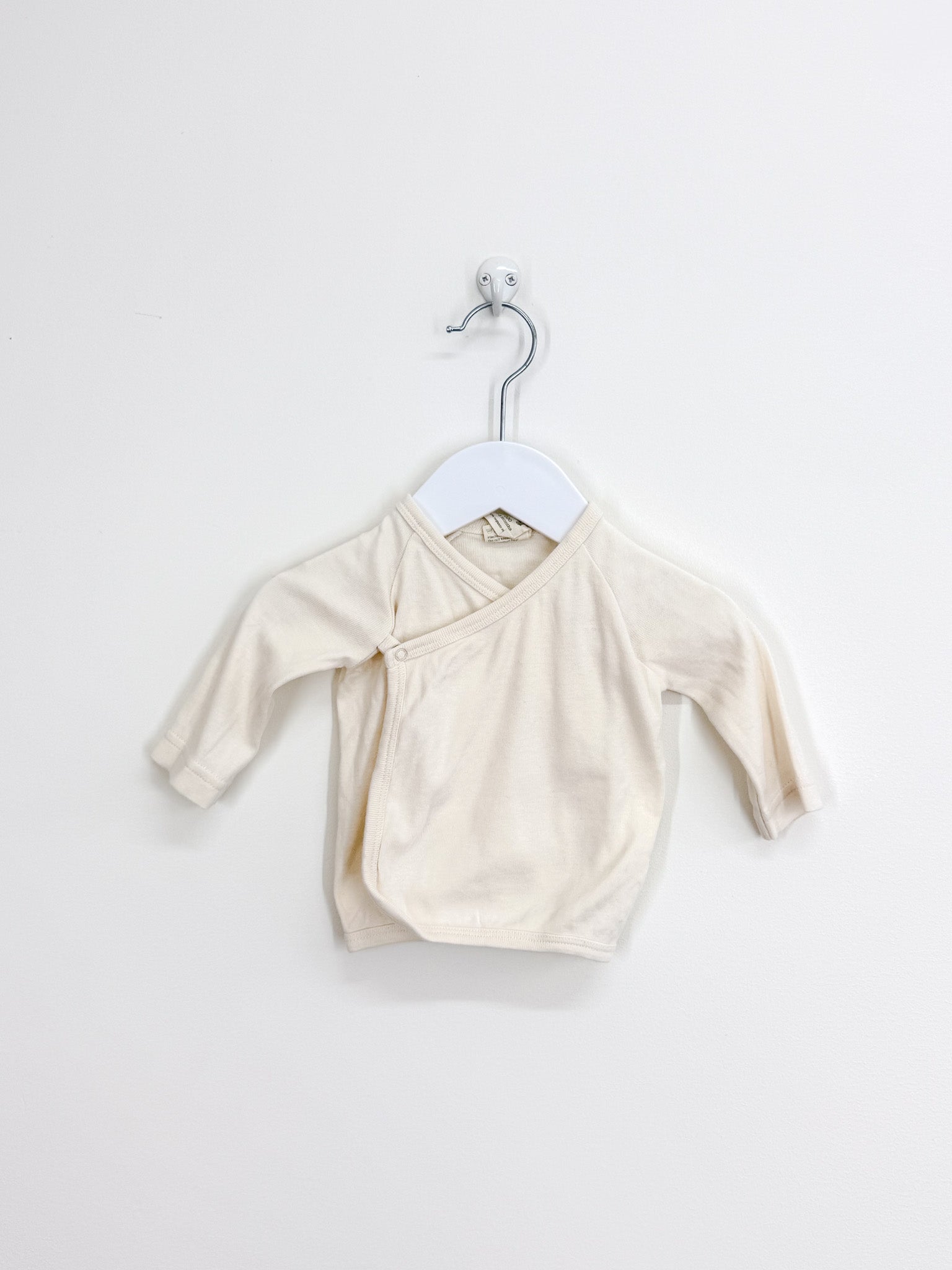 Nature Baby organic kimono top - natural (0-3m)