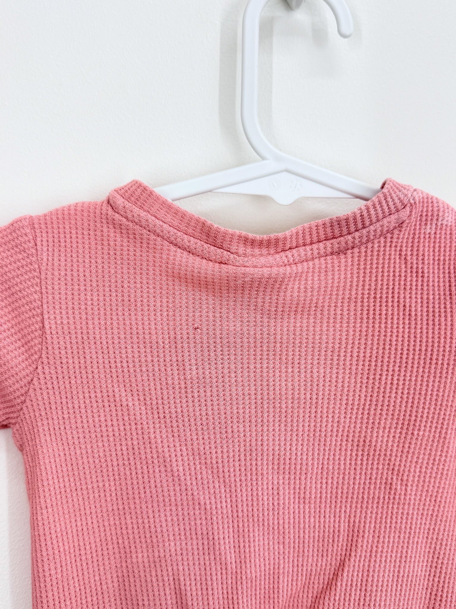Teeny Weeny waffle zipsuit (newborn) - SECONDS