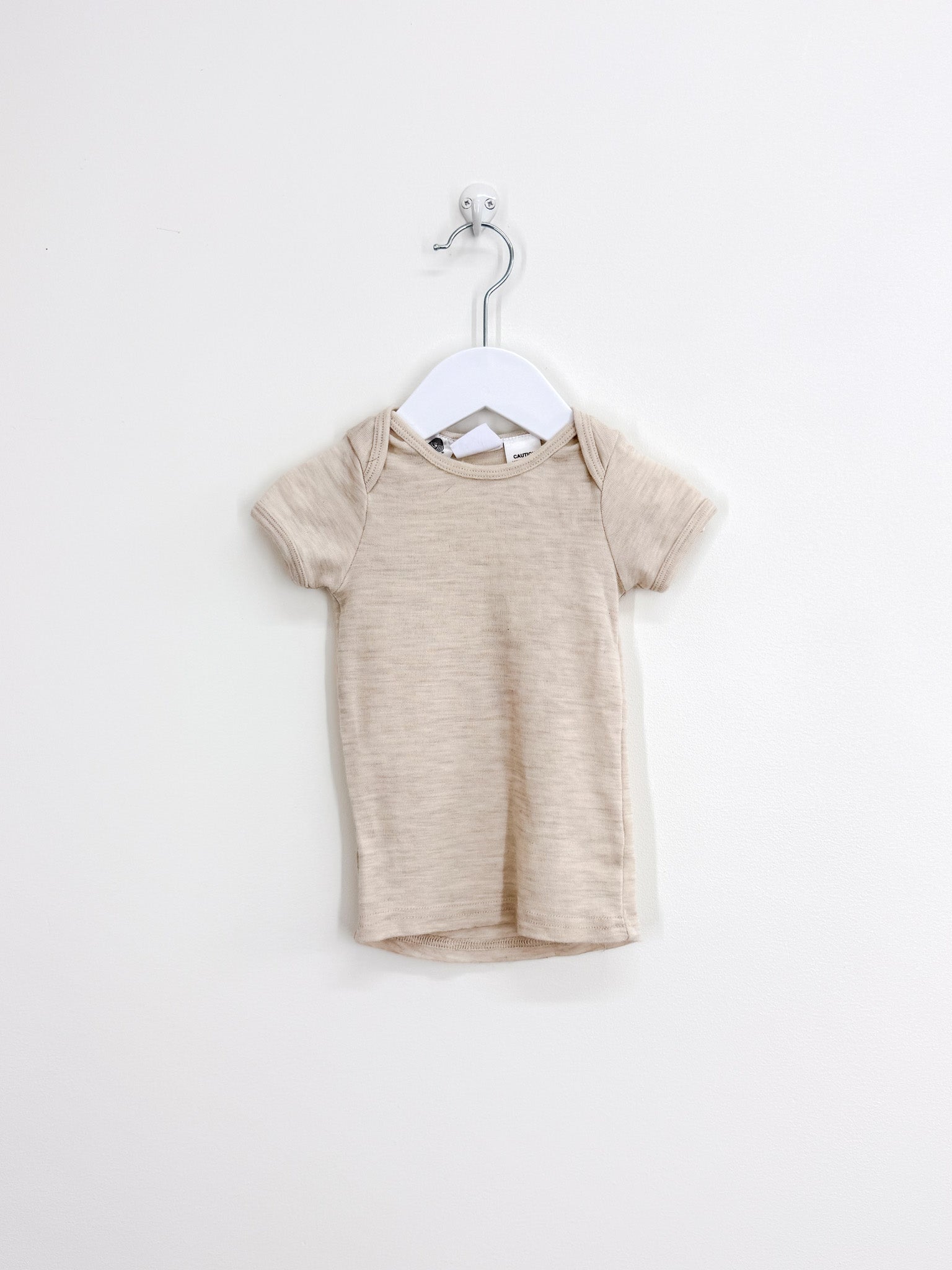 Milly & Milo merino tee - beige (12-18m)