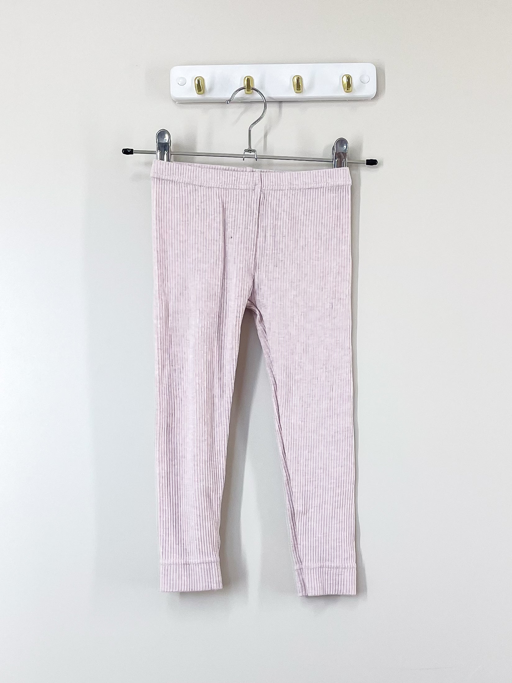 Jamie Kay organic rib leggings - violet marle (3y)
