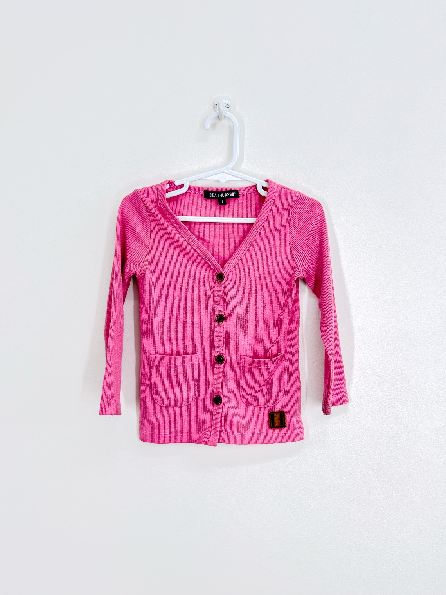 Beau Hudson rib cardigan (1y) - SECONDS