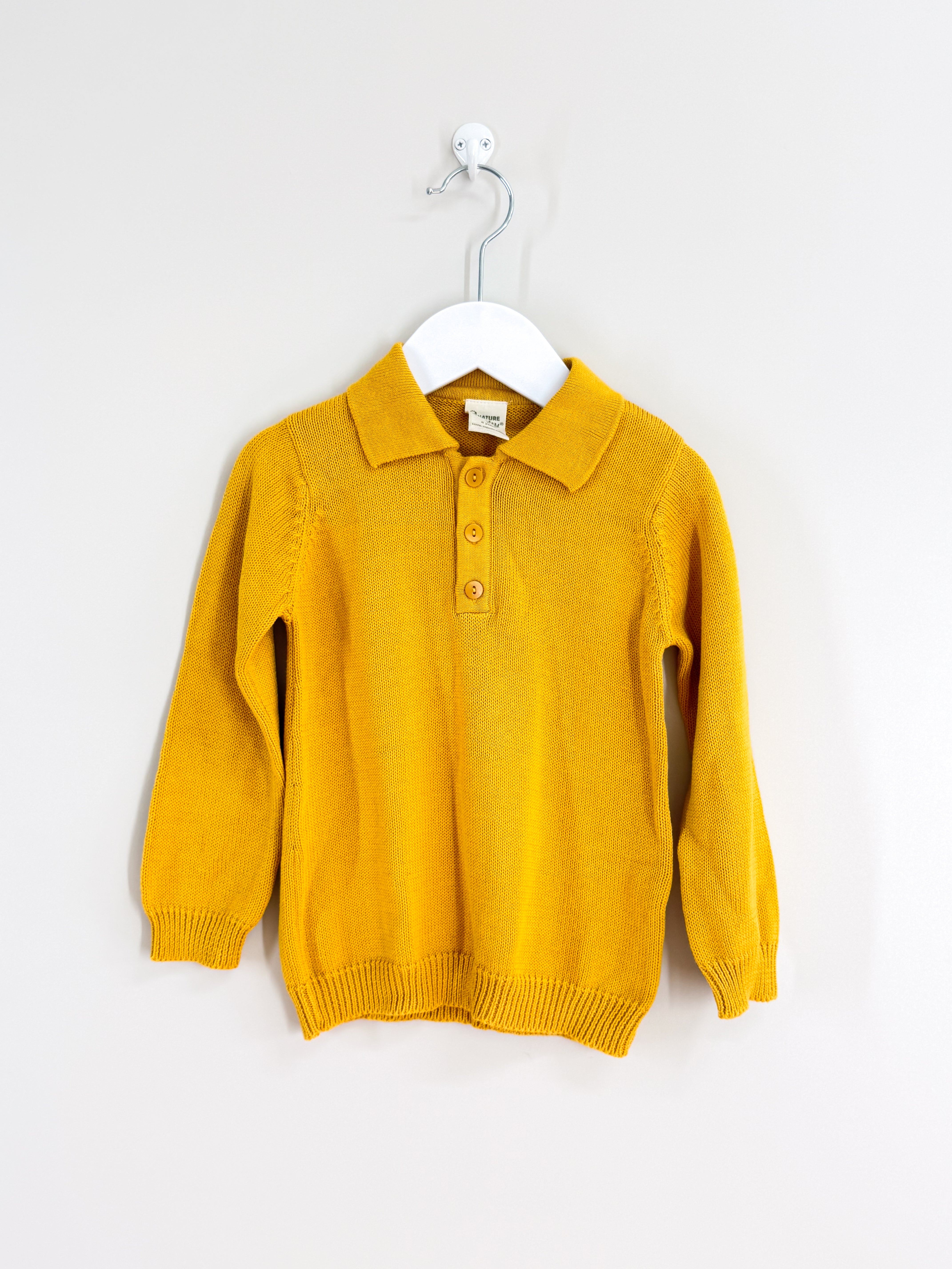 Nature Baby organic grandpa jumper - butterscotch (2y)