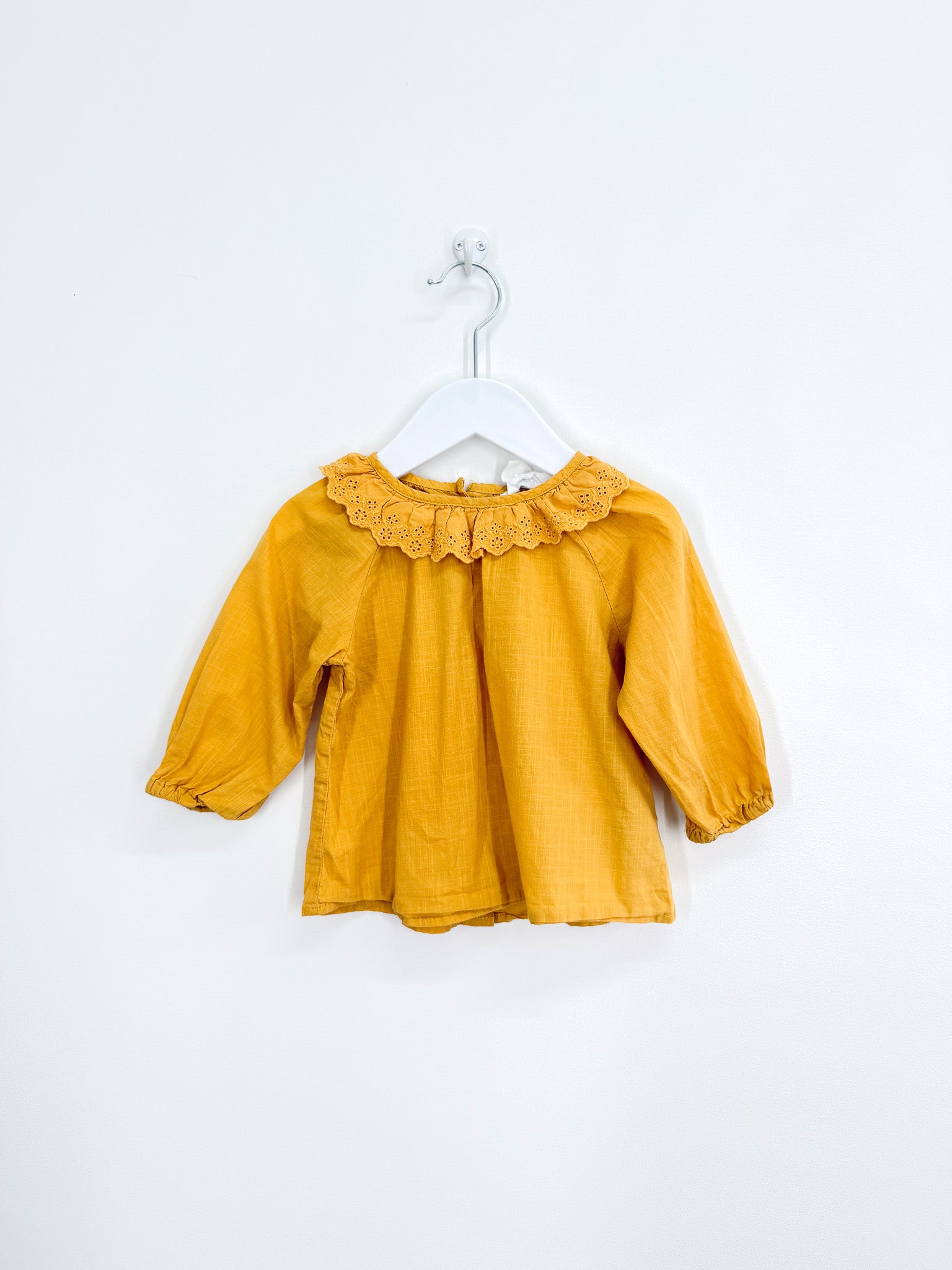 Cotton On Kids mustard collared blouse (12-18m)